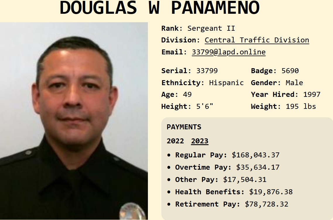 Sgt. I Douglas Panameno #33799